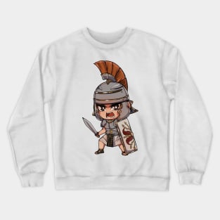 Cute White Color Roman Empire Legionary - Soldier Warrior History Italy Crewneck Sweatshirt